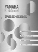 Yamaha PSS-595 Owner's Manual (image)