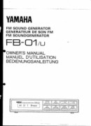 Yamaha FB-01 Owner's Manual