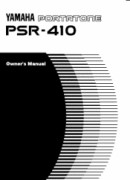 Yamaha PSR-410 Owner's Manual